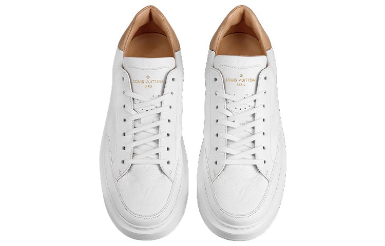 LOUIS VUITTON Beverly Hills Sneakers 'White Monogram with Caramel Collar' 1A8V3L - 3