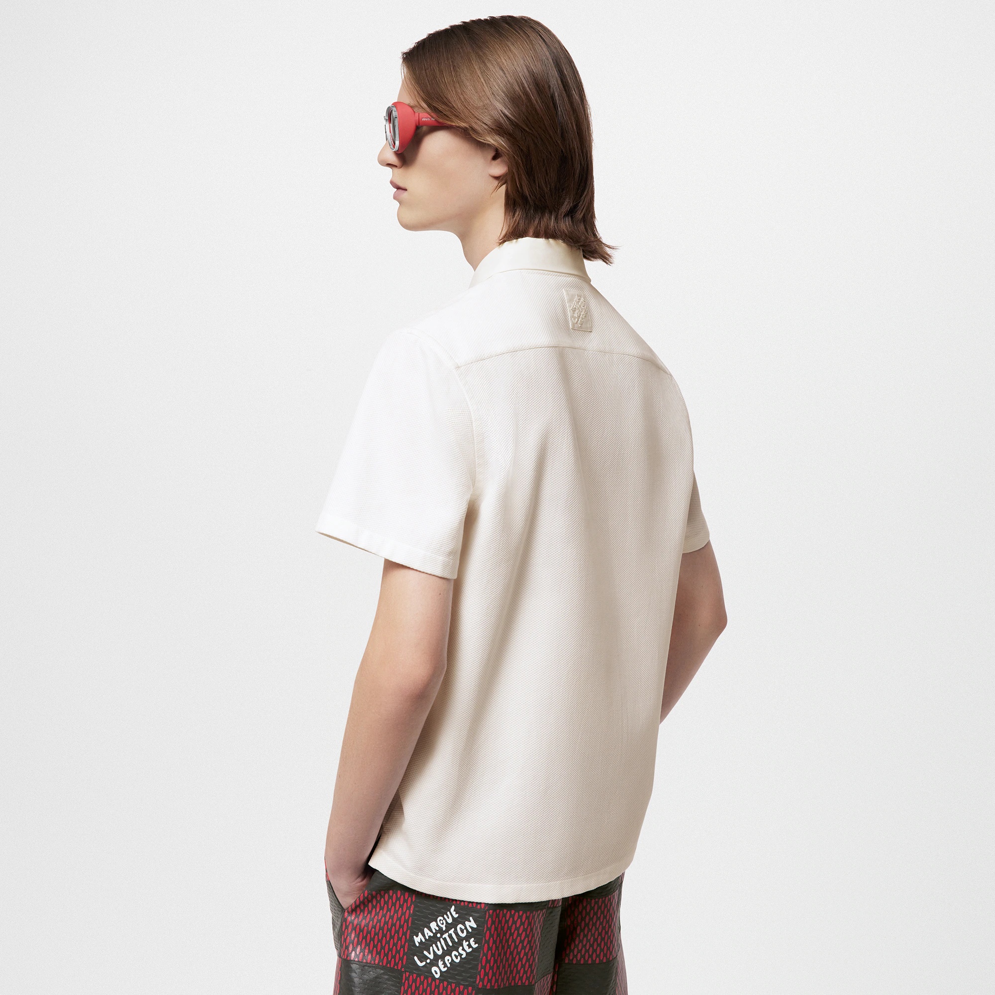 Poplin Polo With Embroidered LV Patch - 5