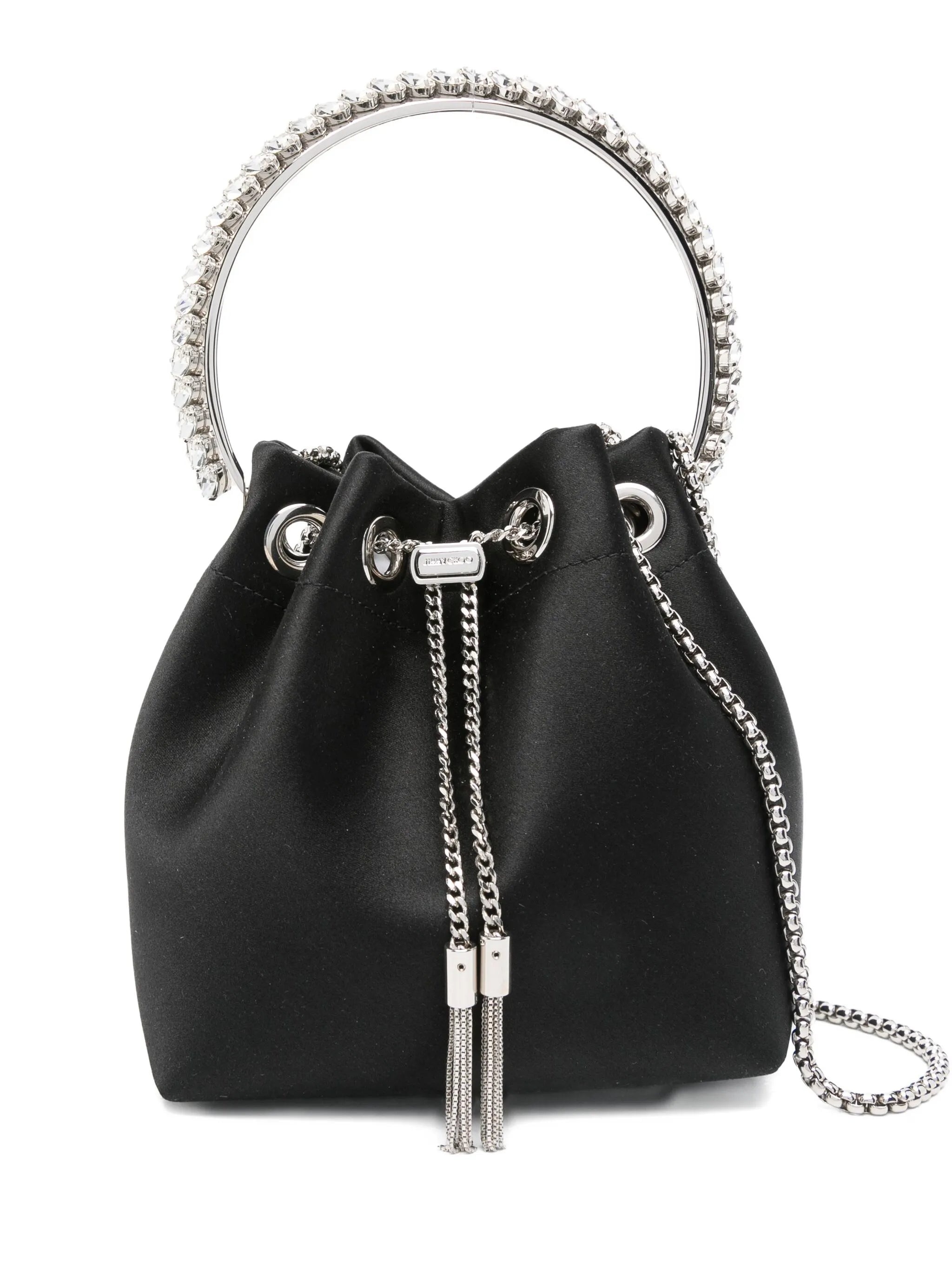 Jimmy Choo Bon Bon Crystal-embellished Drawstring Bag - 1