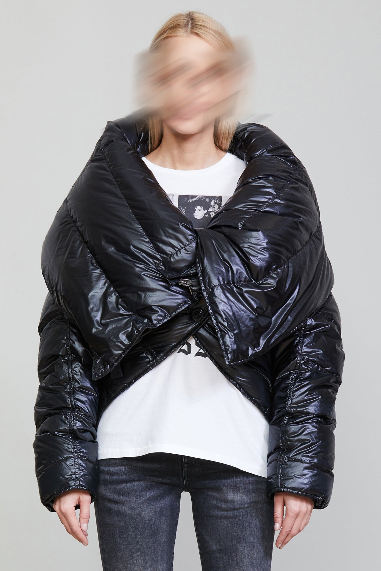 UPSIDE-DOWN COAT - BLACK - 3