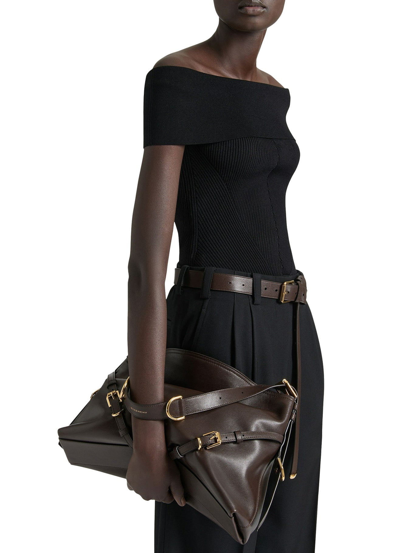 VOYOU MEDIUM BAG IN GLOSSY LEATHER - 2