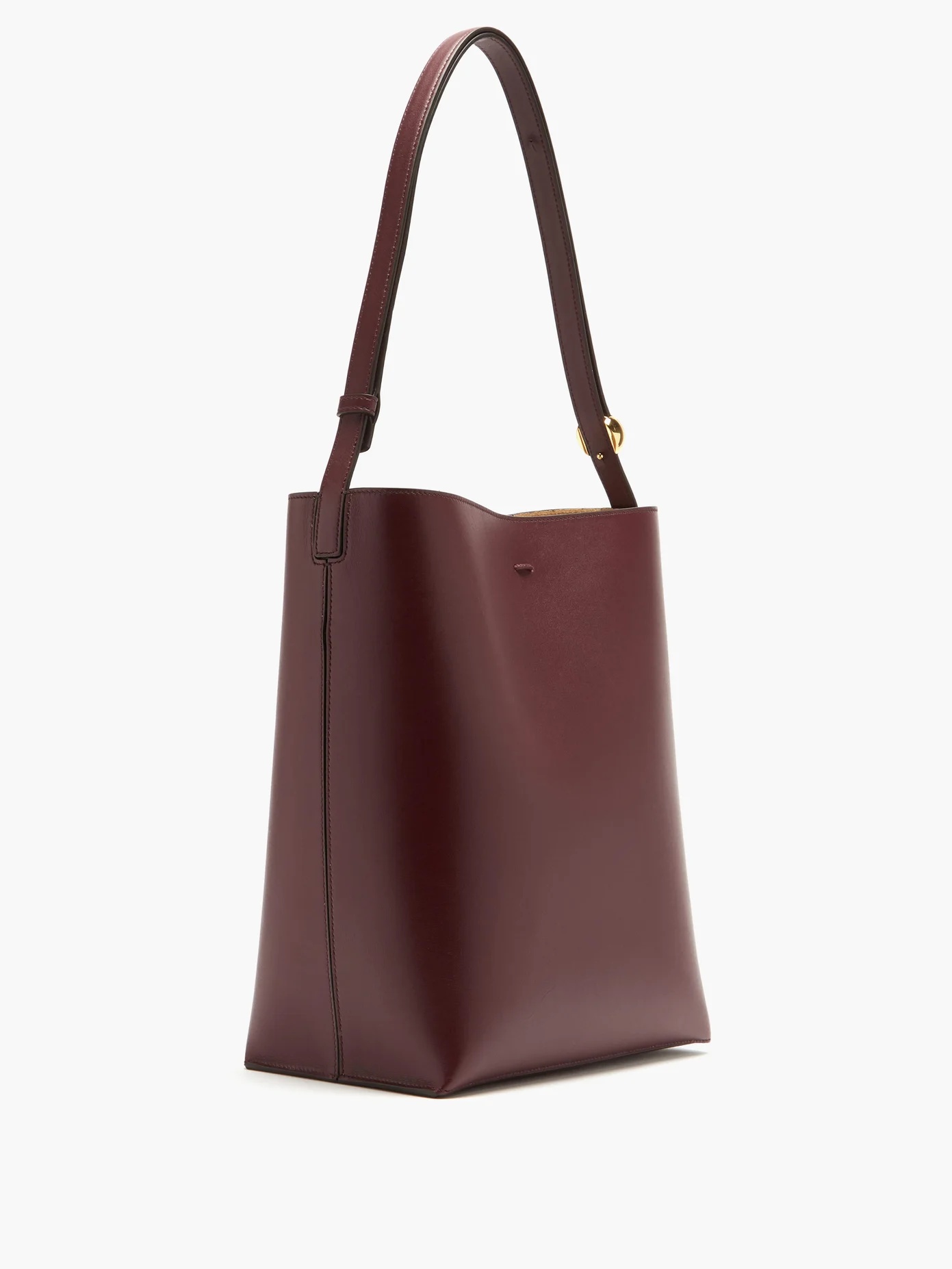 Perfume-charm medium leather tote bag - 4