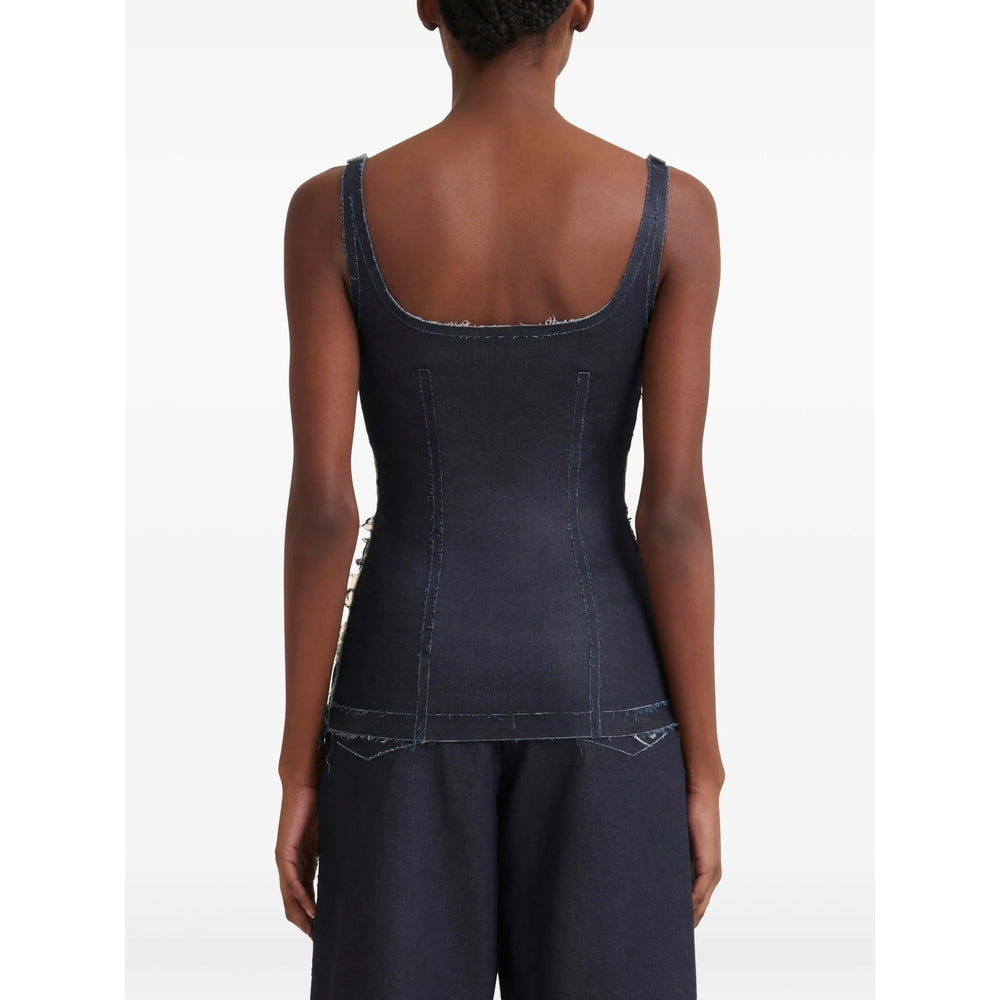 Marni Blue Tops - Vests & Tank Tops Women - 4
