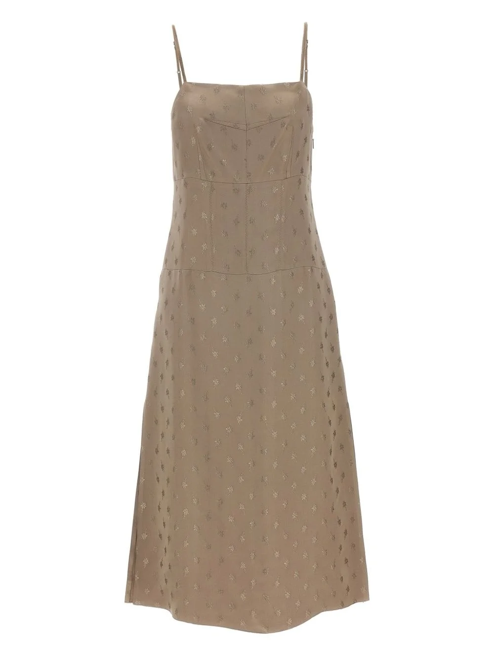 satin midi dress - 1