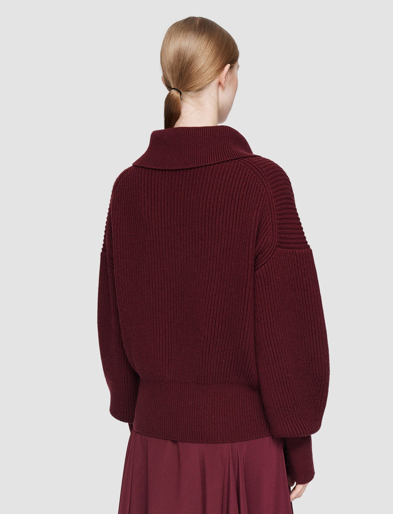 Light Cardigan Stitch Open Neck Jumper 4