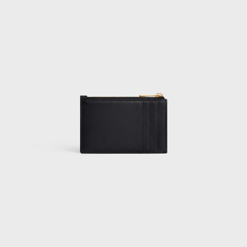 ZIPPED CARD HOLDER CUIR TRIOMPHE IN SHINY CALFSKIN 3
