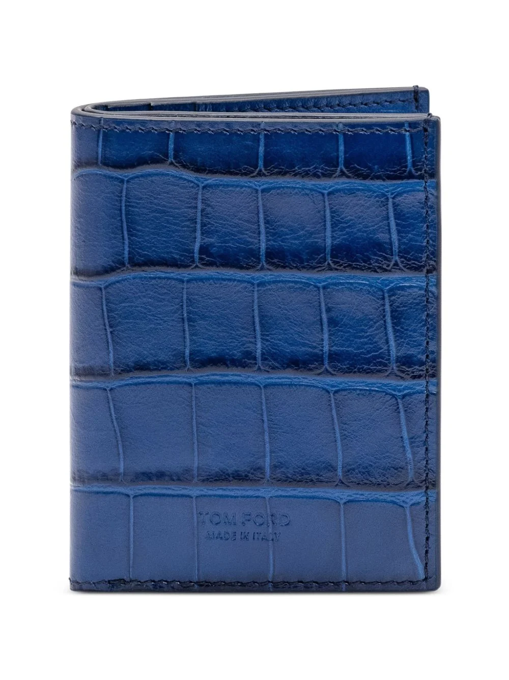 crocodile-effect folding card holder - 1