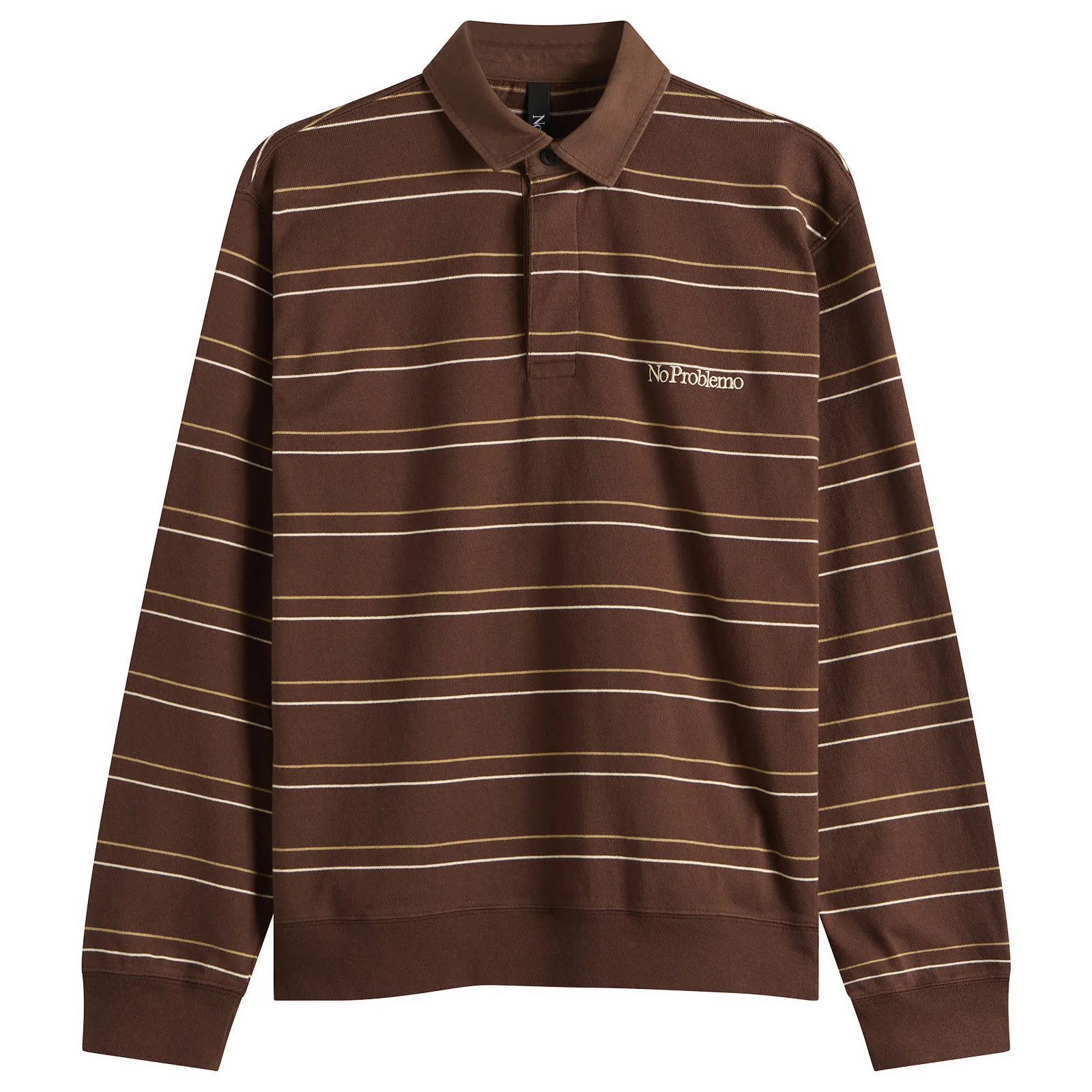 No Problemo Striped LS Rugby Shirt - 1