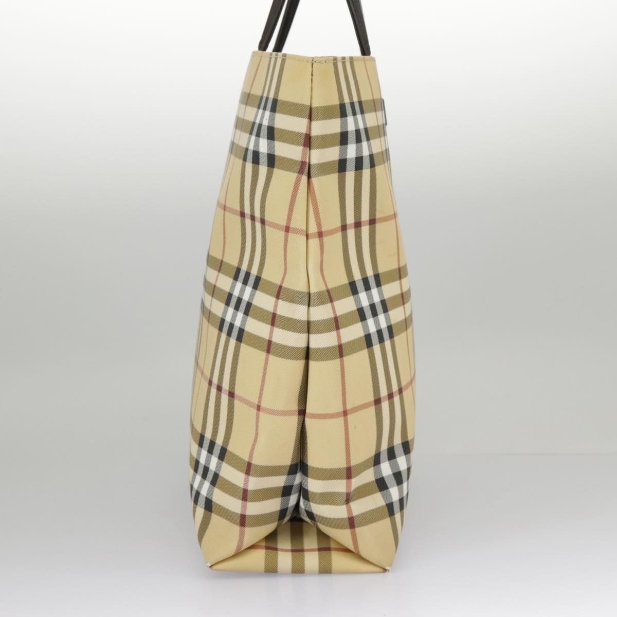 Burberry Nova Check Tote Bag Pvc Beige - 4