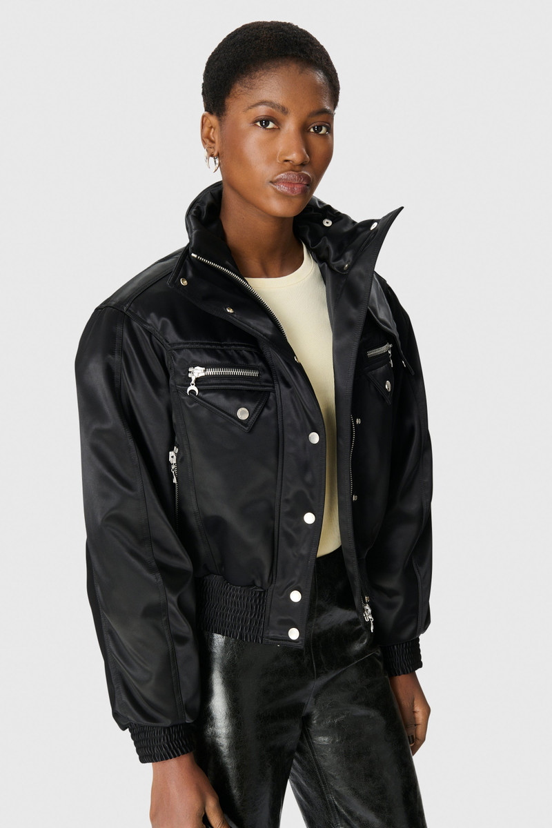 Marine Serre Satin Nylon Bomber Jacket outlook