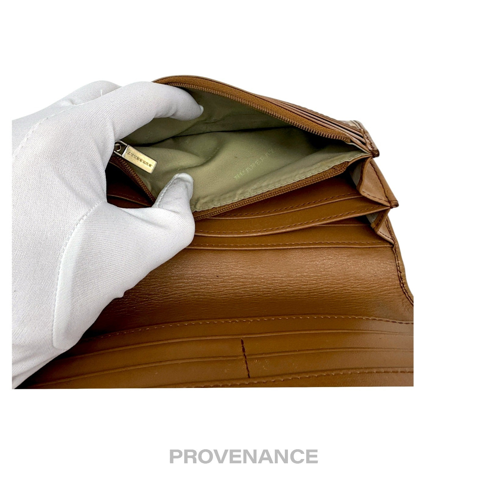 Burberry Long Snap Wallet - Haymarket Check Brown - 7