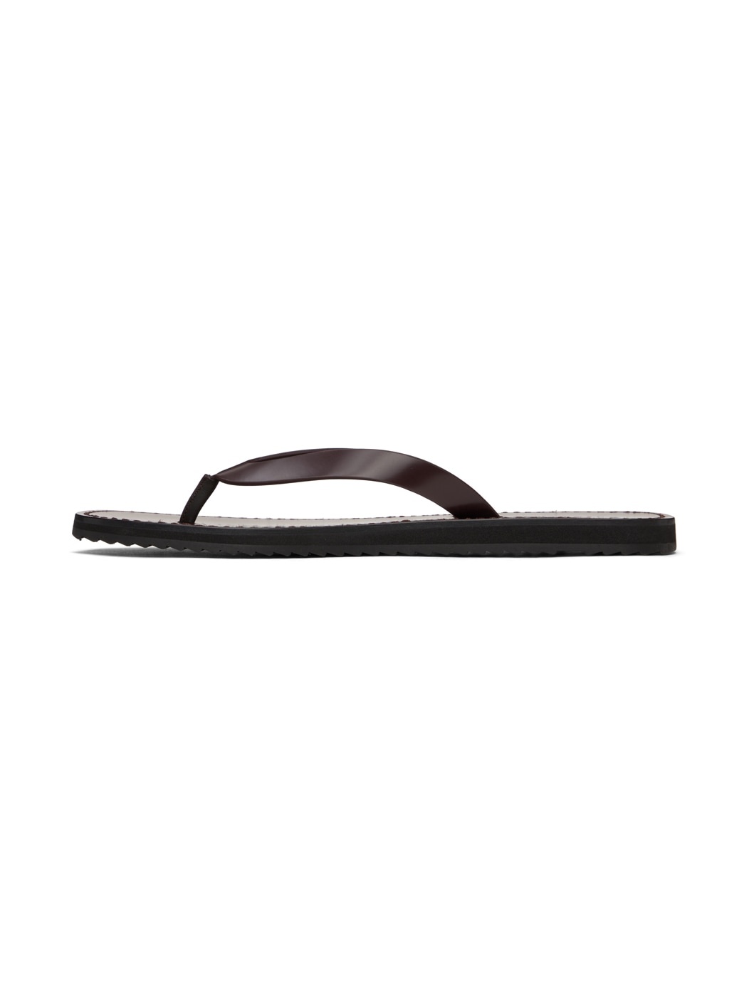 Burgundy City Flat Sandals - 3