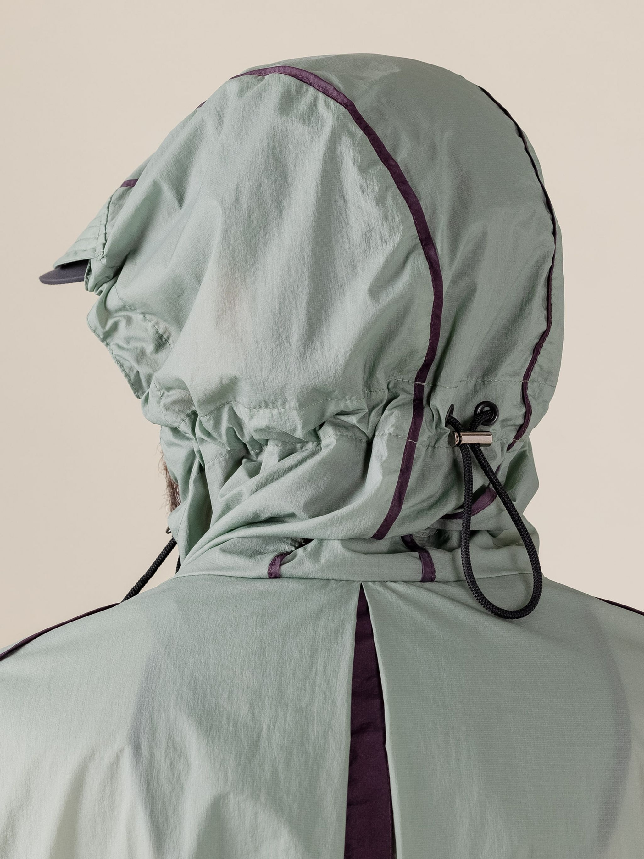 THIS THING OF OURS | FLORA TROPIC GREEN TAPED WINDBREAKER - 6