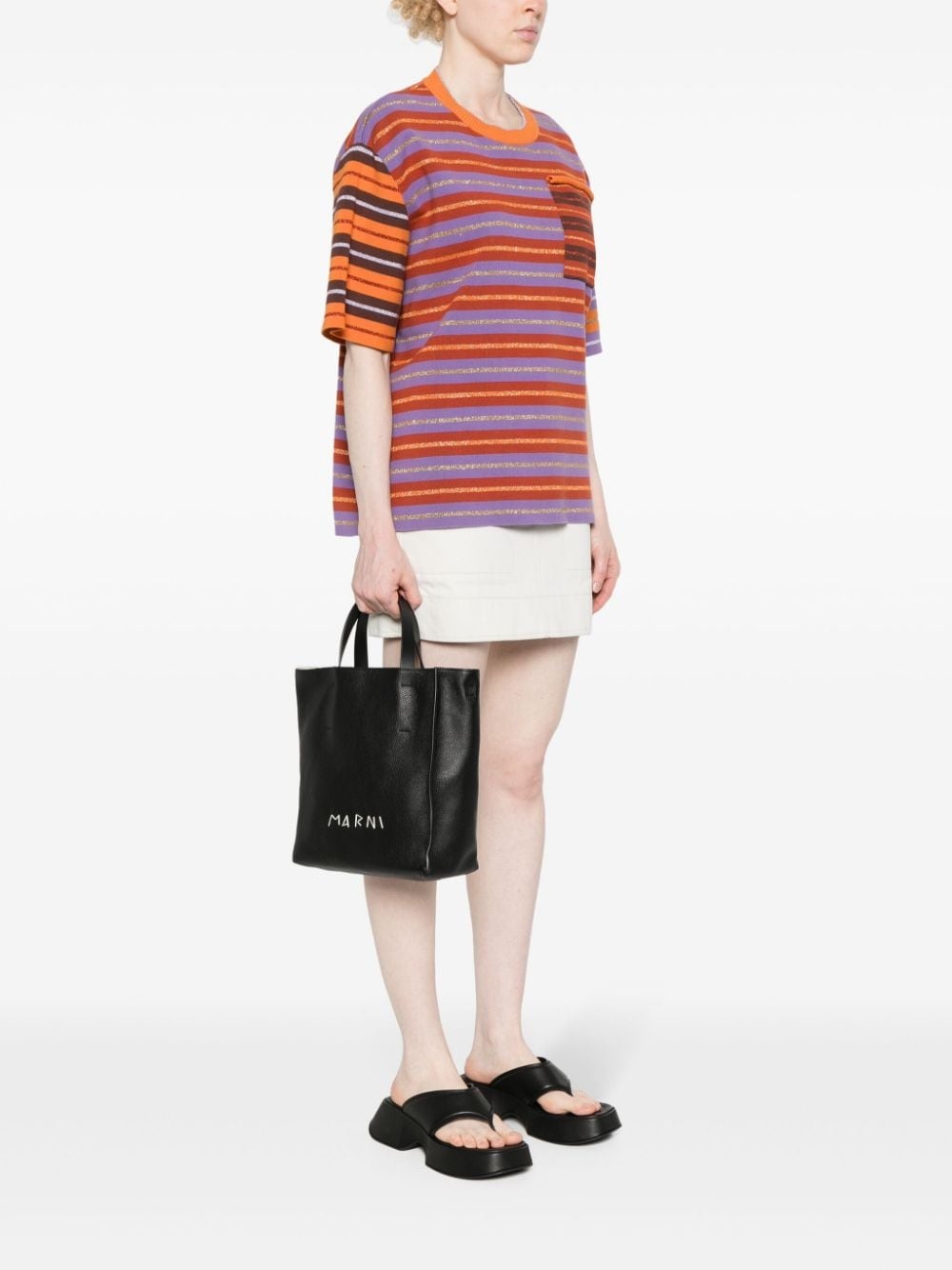 logo-embroidered tote bag - 2