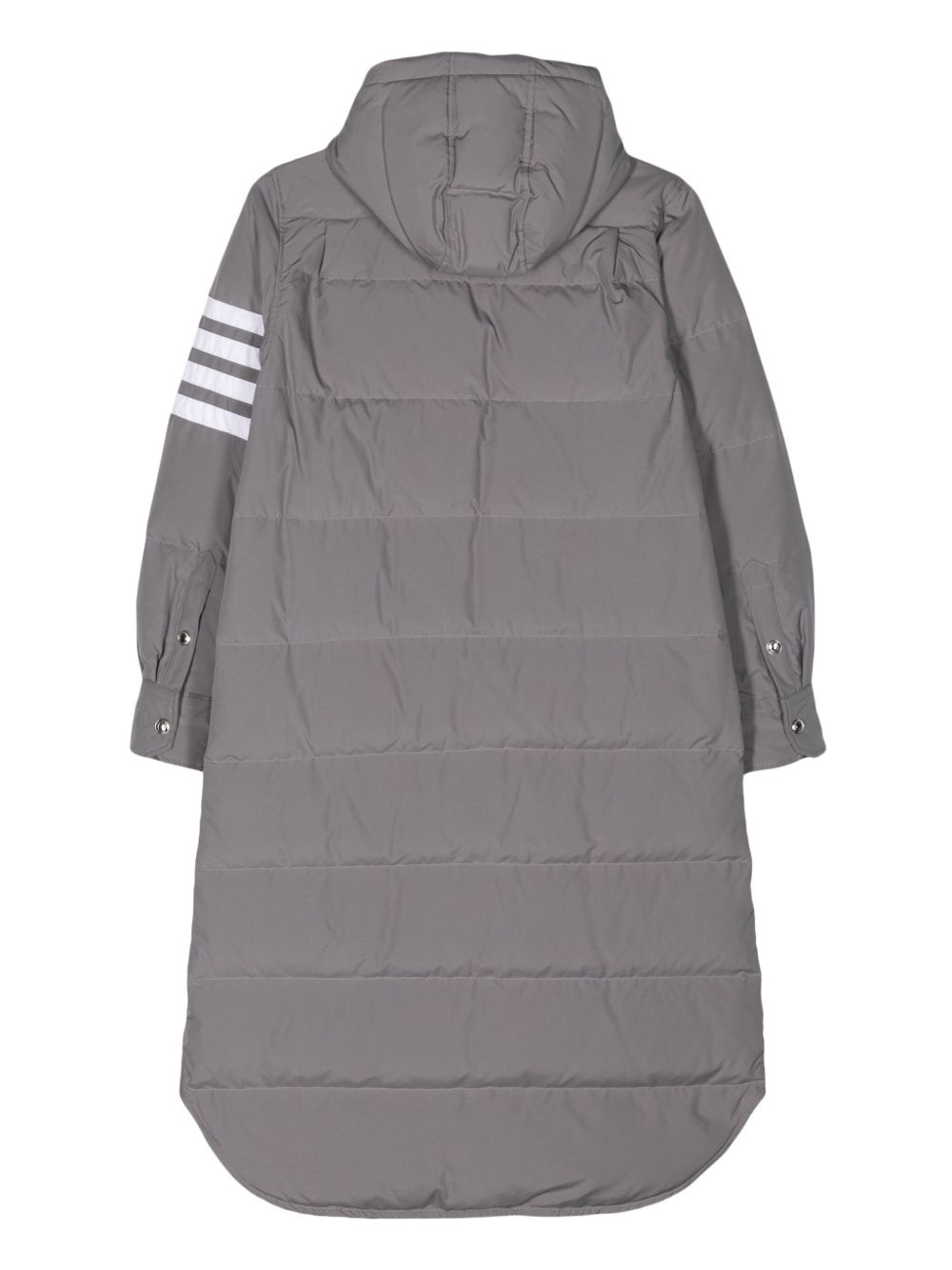 side-stripe-detail padded coat - 2