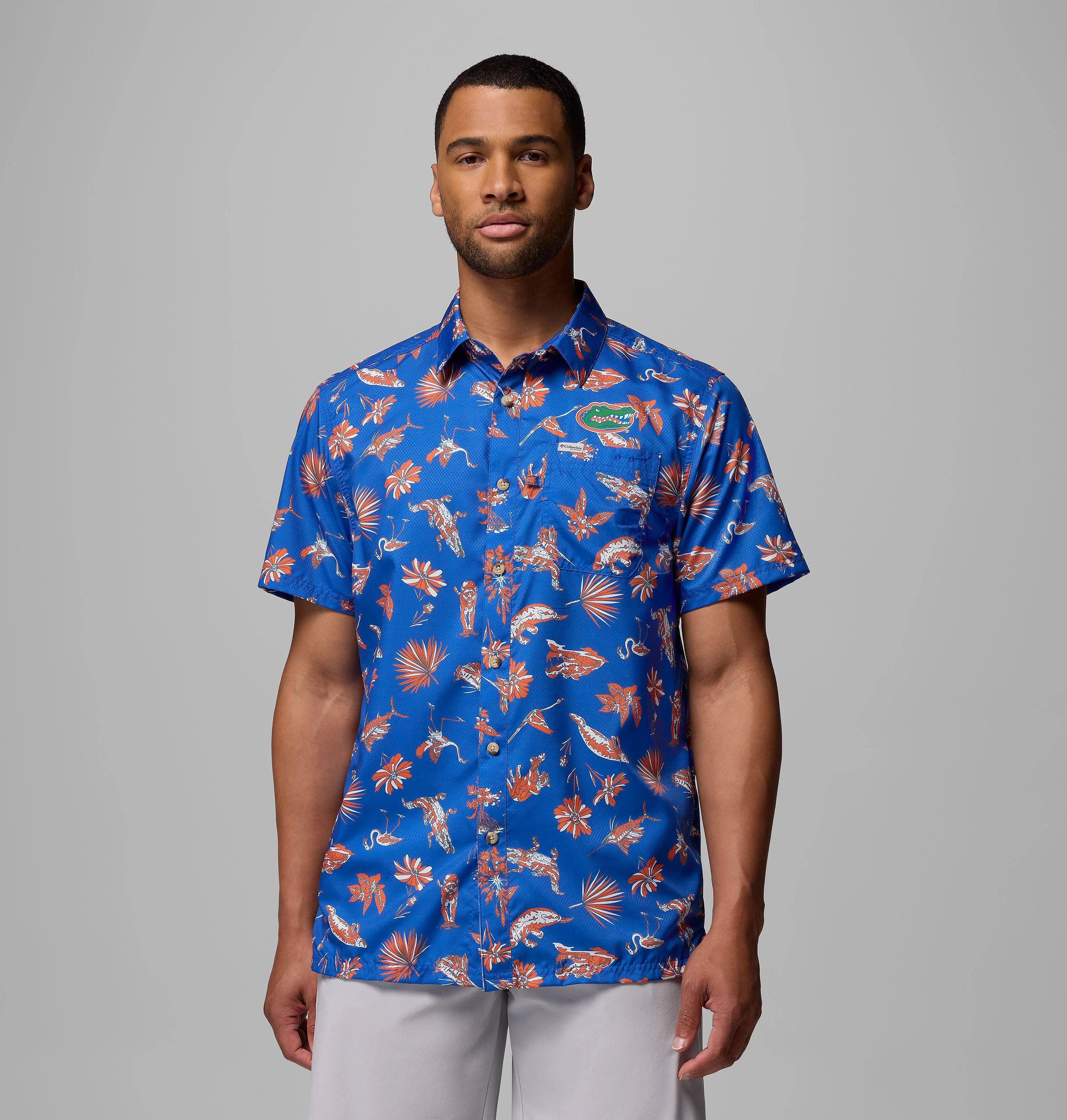 Men's Collegiate PFG Super Slack Tide Shirt - Florida - 1