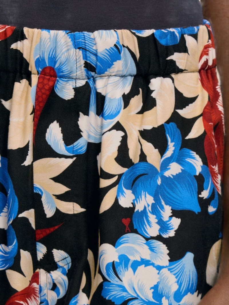 floral-print elasticated-waist shorts 7