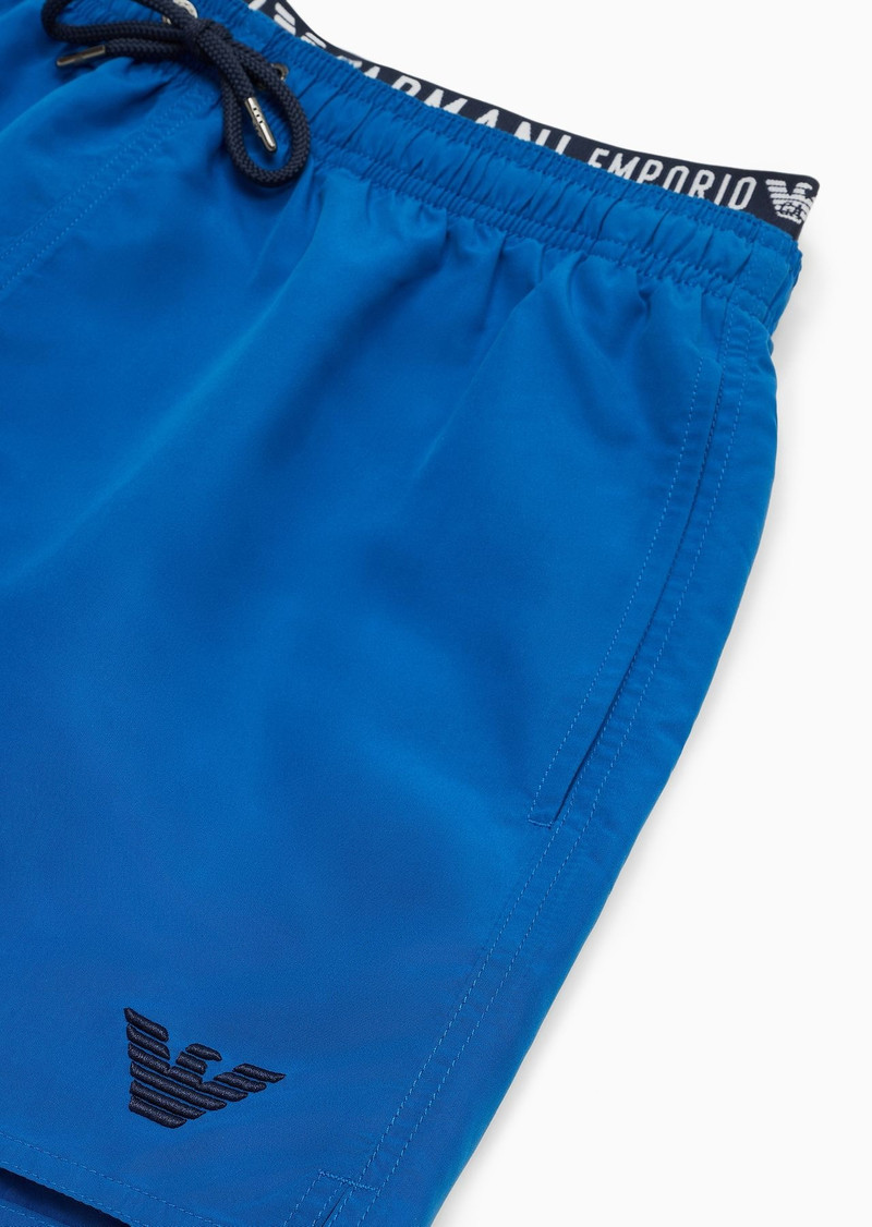 EMPORIO ARMANI ASV recycled-fabric swim shorts with logoband outlook