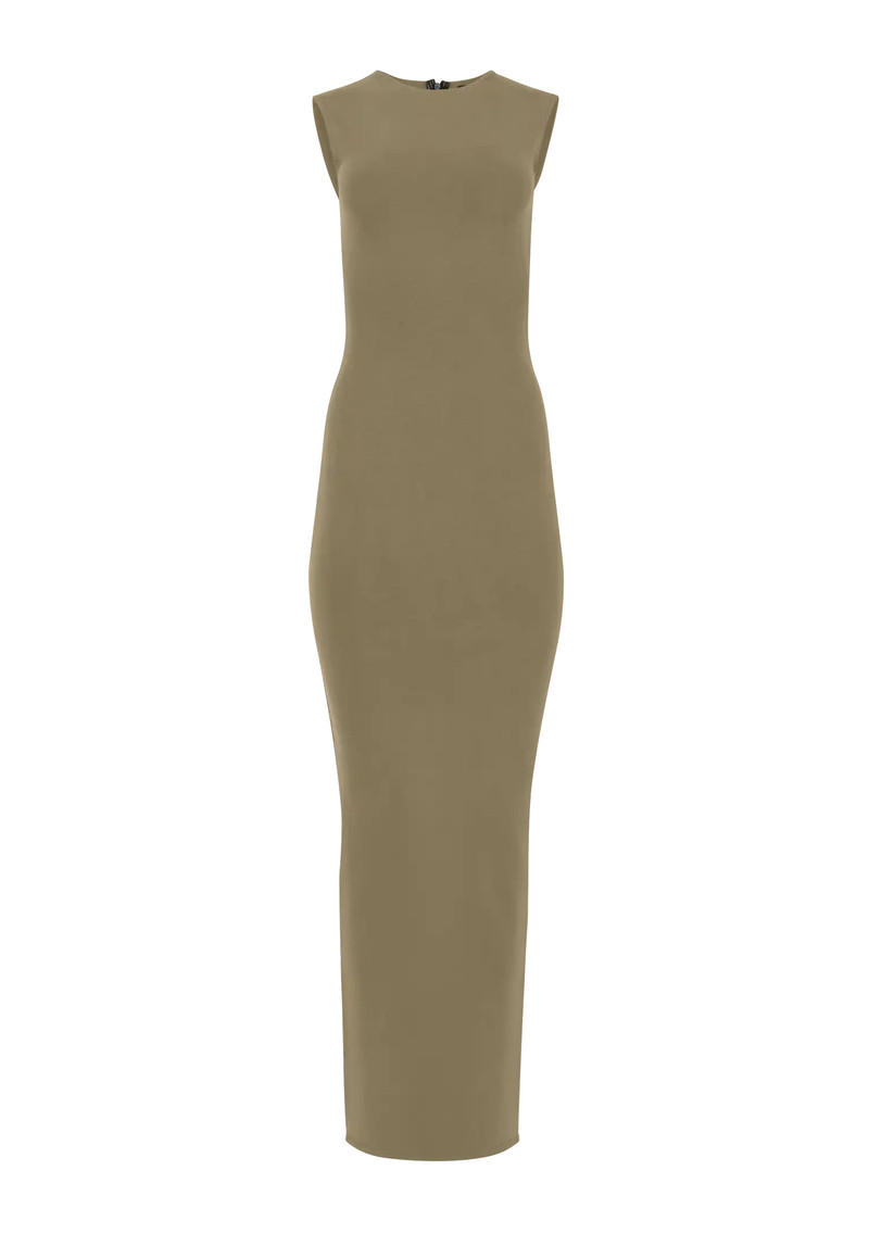 SLEEVELESS MAXI CORK - COTTON SPANDEX 1