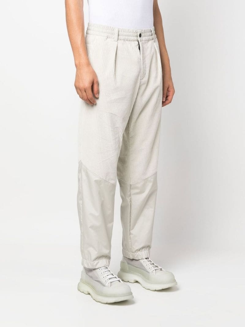 ribbed-detail trousers - 3