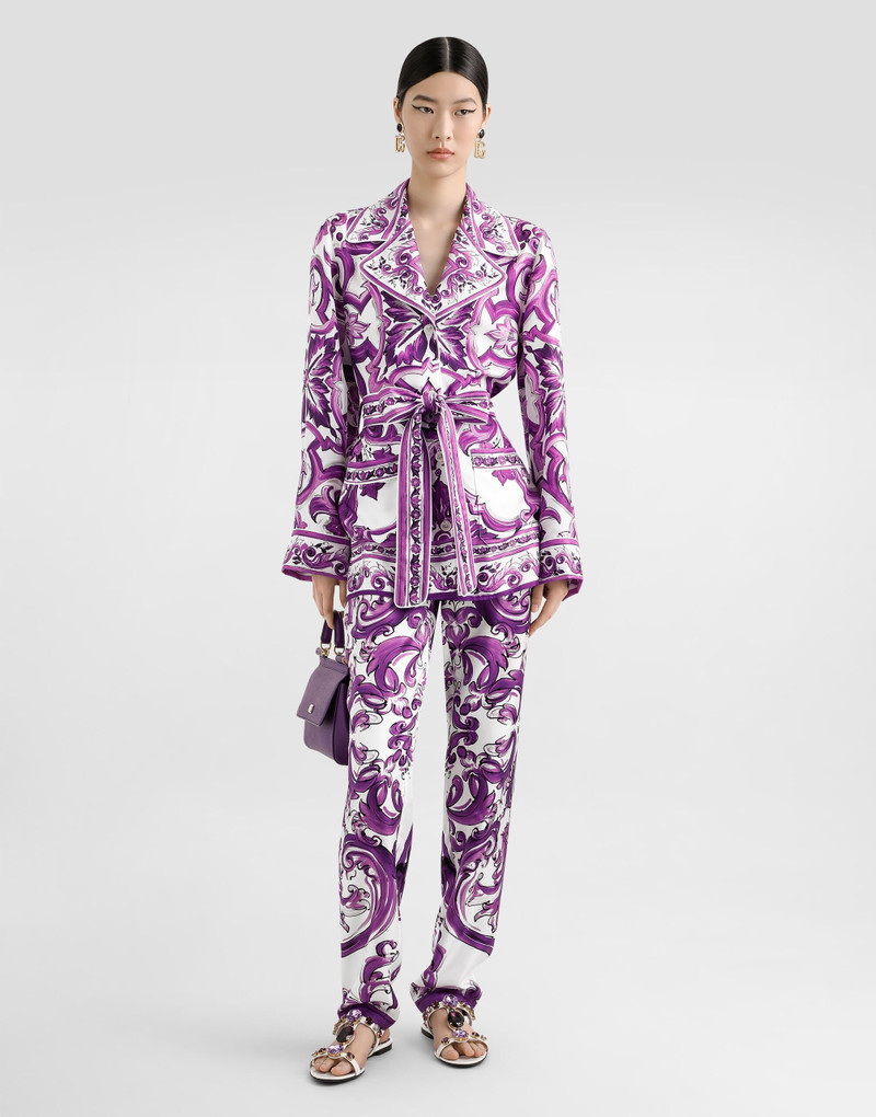 Dolce & Gabbana Majolica-print twill shirt outlook