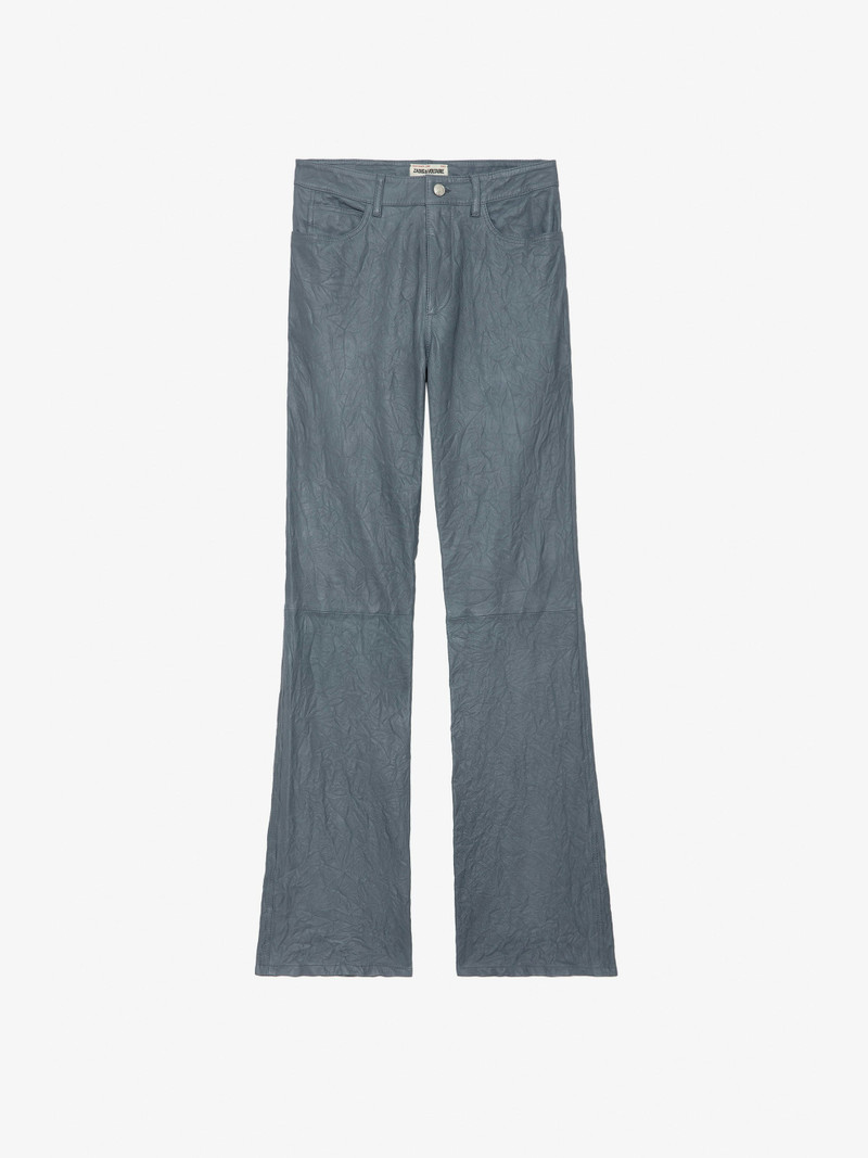 Pistol Crinkled Leather Pants 1