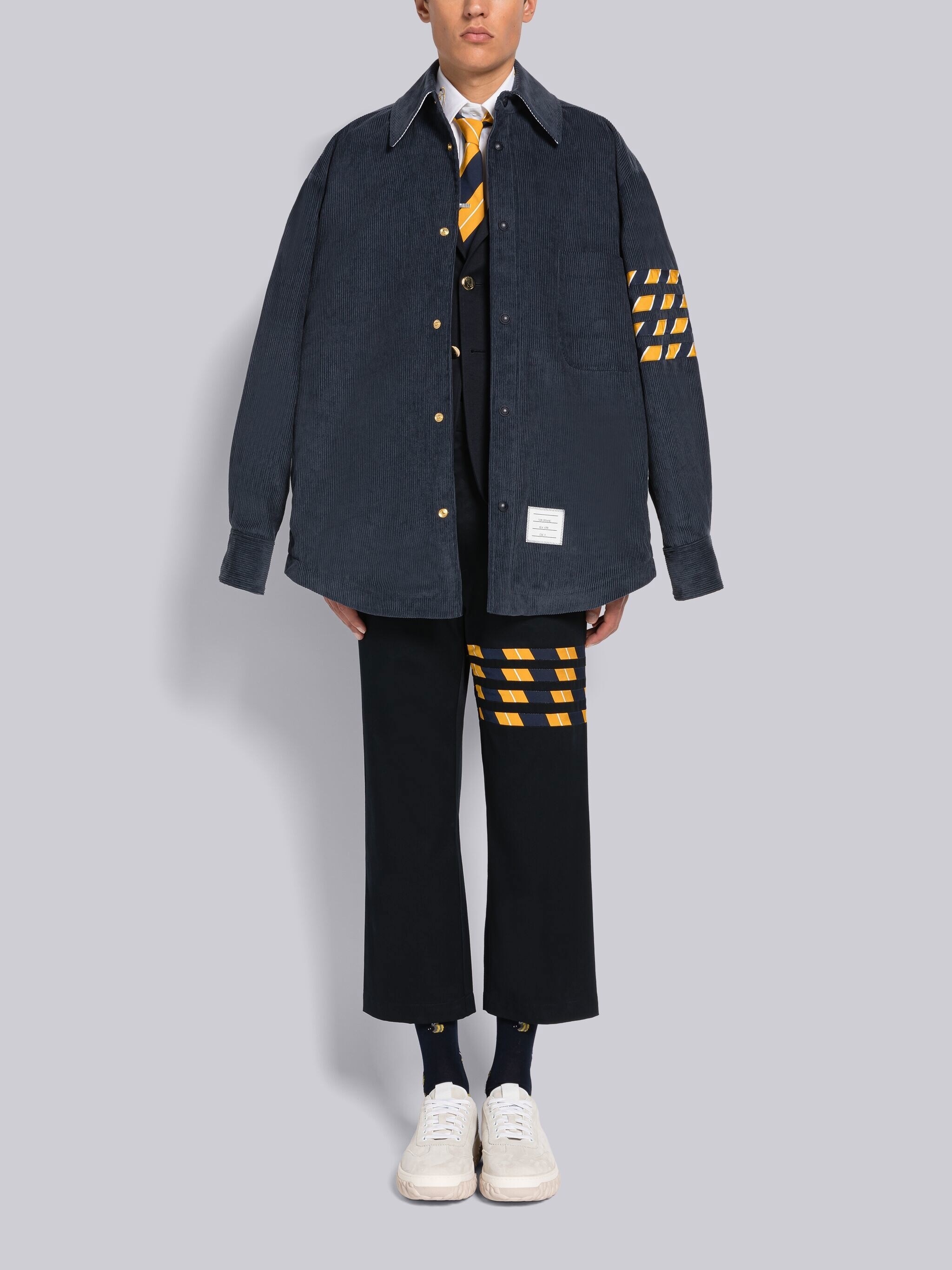 COTTON TWILL 4-BAR UNCONSTRUCTED CLASSIC SPORT COAT - 4