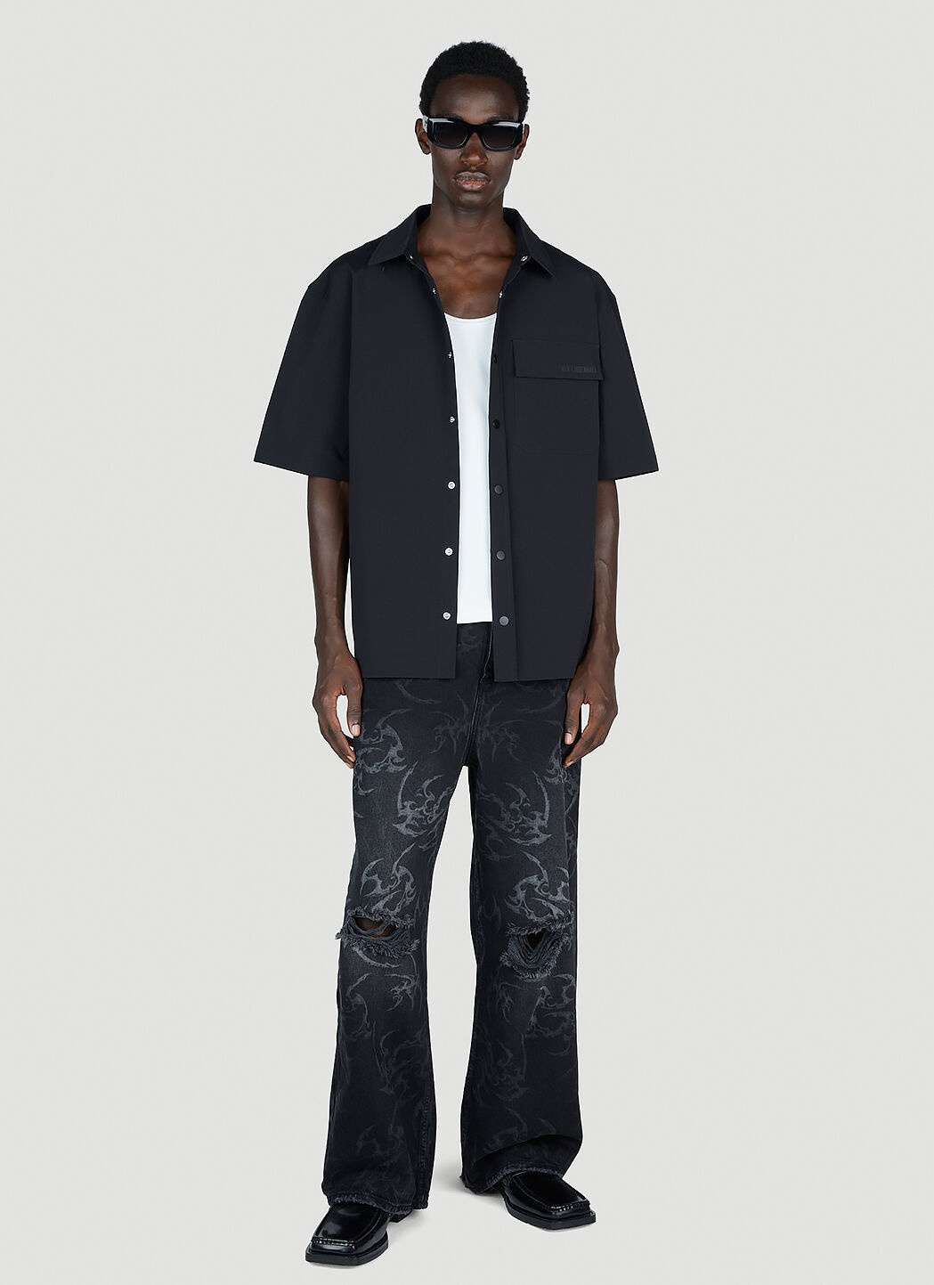 Nylon Short Sleeve Shirt - 2