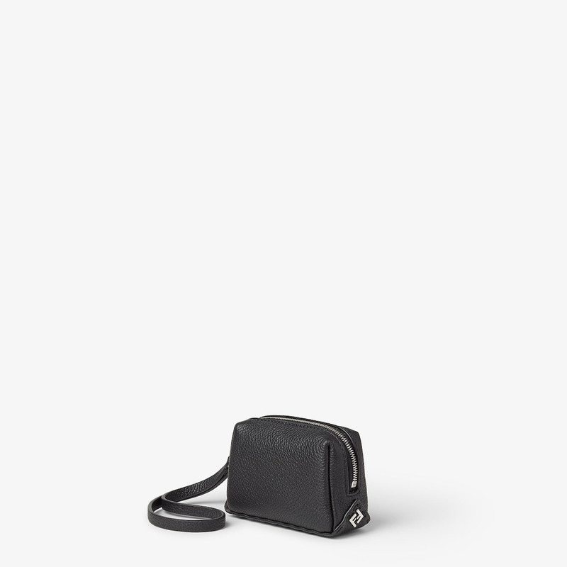 FENDI Fendi Lui Nano Black leather mini pouch outlook