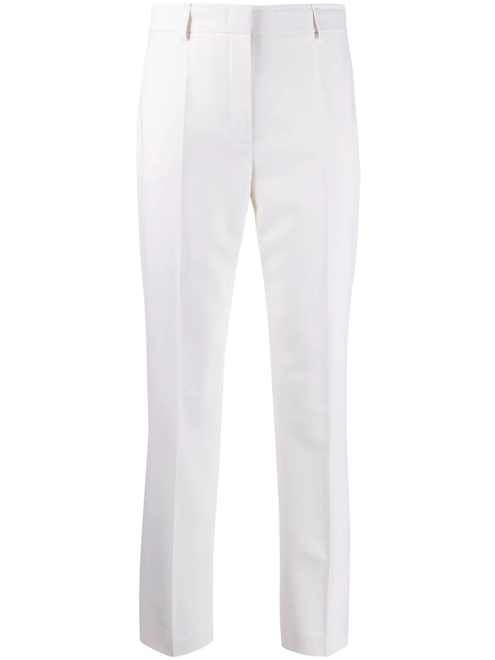 high waisted slim trousers - 1