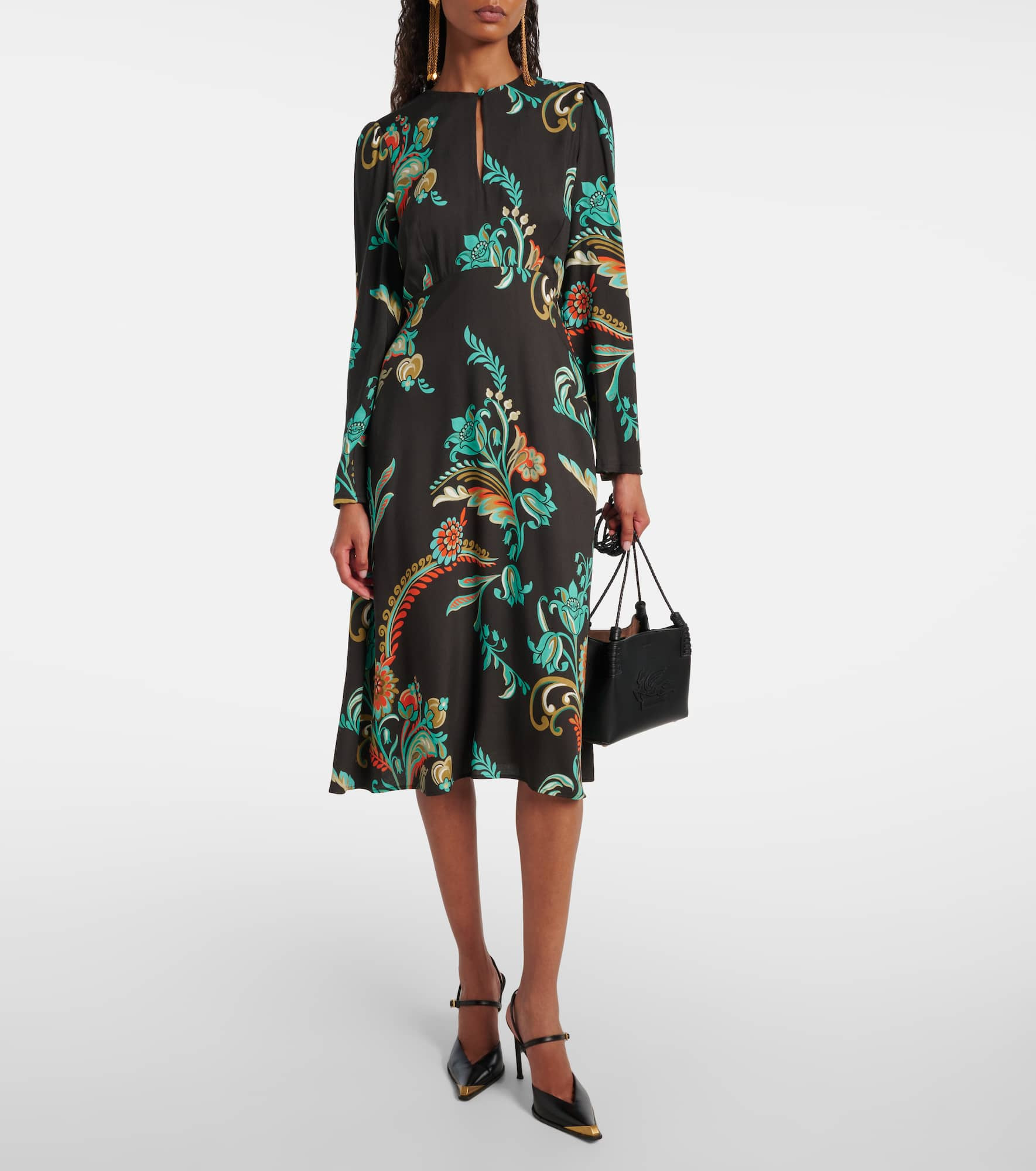 Floral midi dress - 2