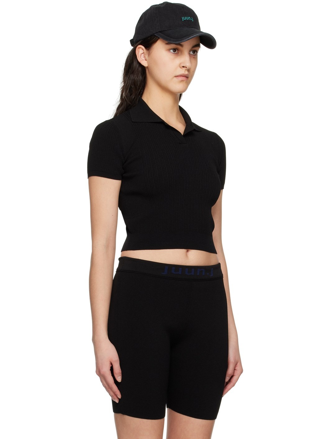 Black Open Spread Polo - 2