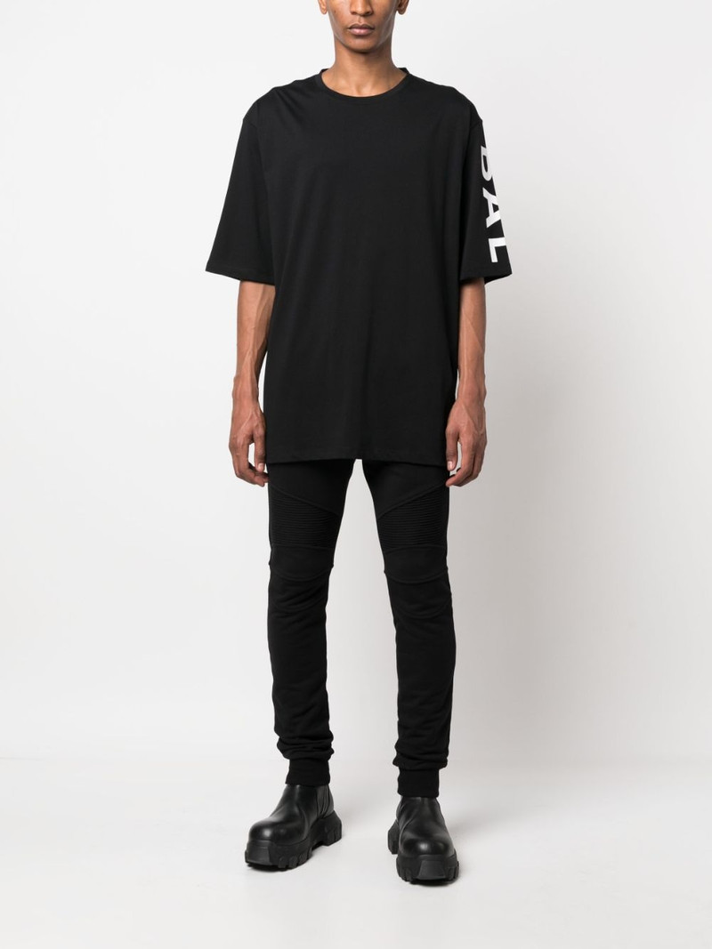 Balmain organic cotton fitted track pants outlook
