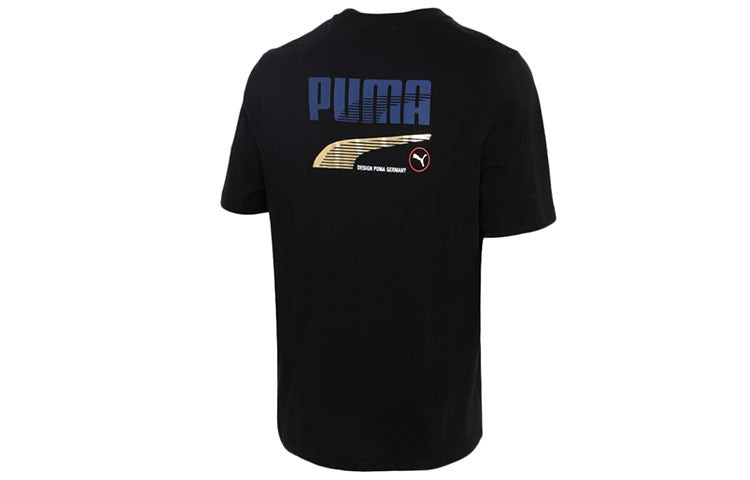 PUMA Team Graphic T-Shirt 'Black' 532704-01 - 2
