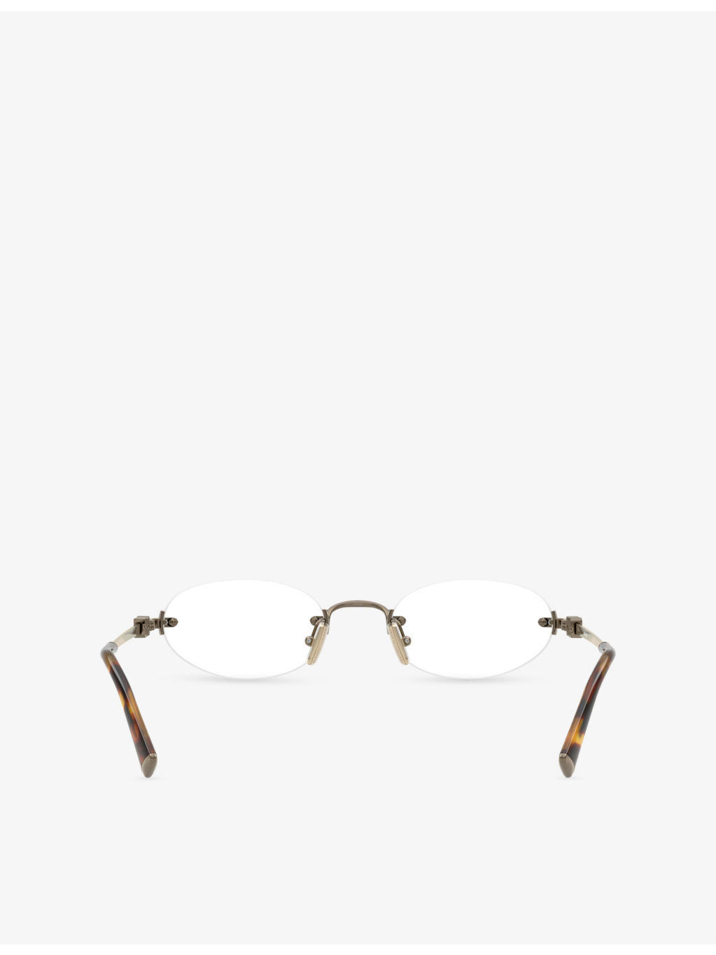 MU 53WV Oval-Frame Metal Glasses - 4