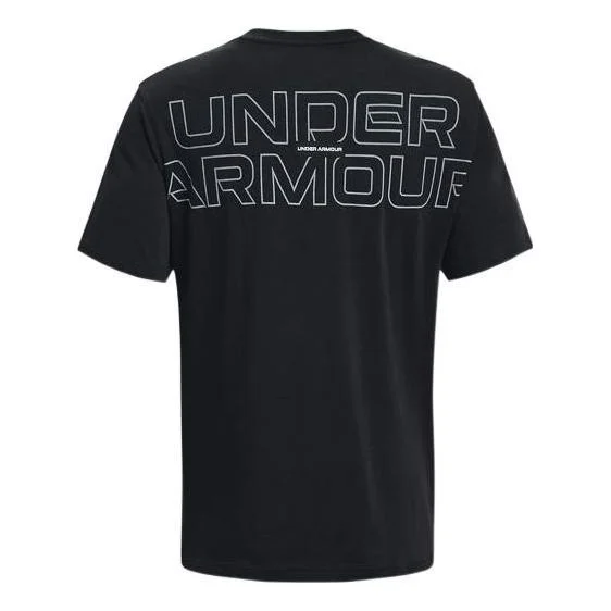 Under Armour Outline Heavyweight T-shirt 'Black' 1379109-001 - 1