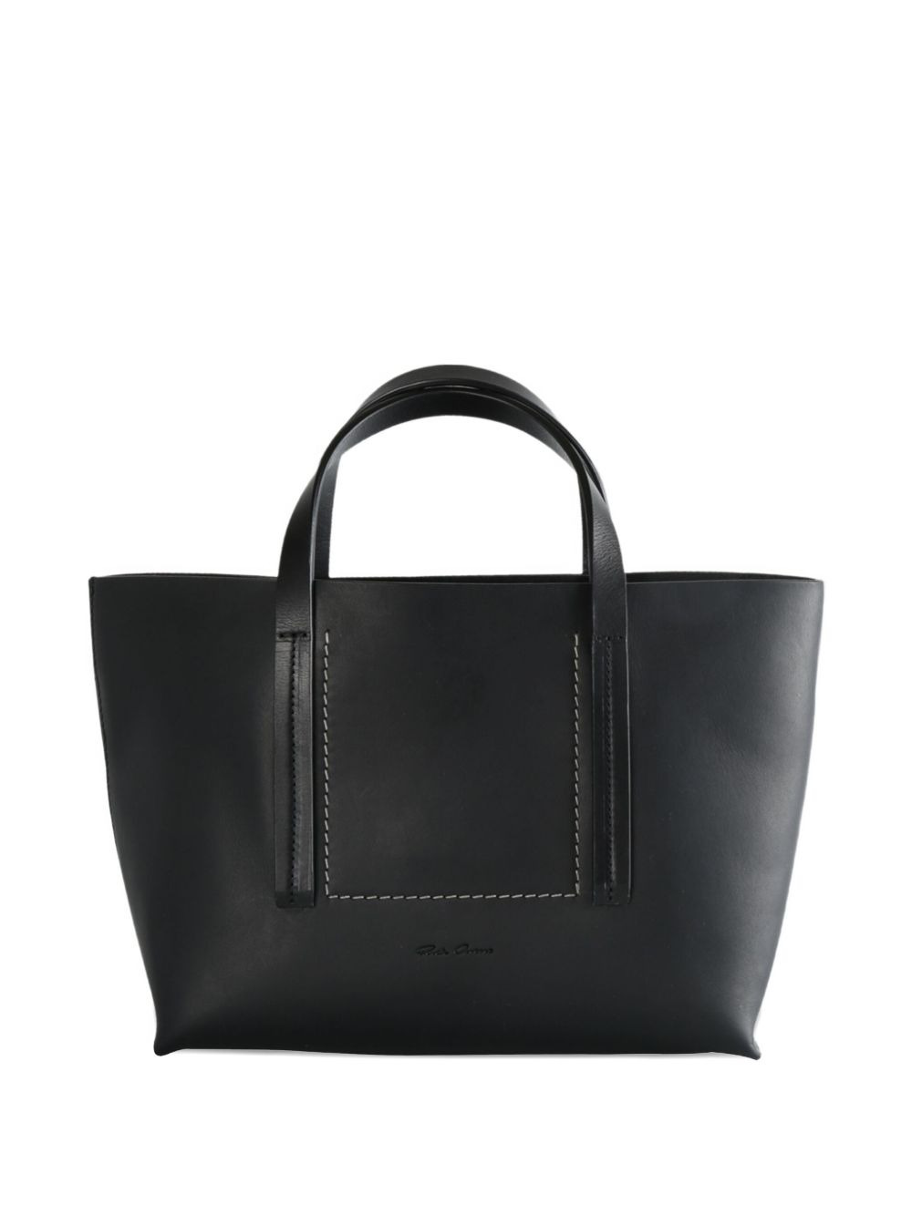 leather tote bag - 1