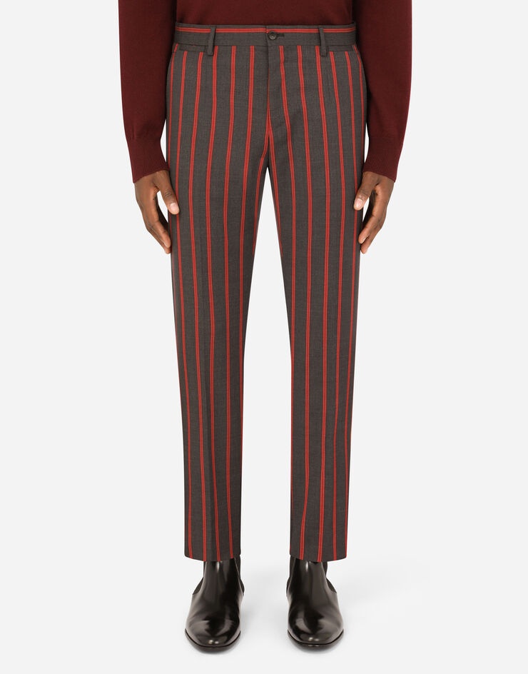 Double-breasted pinstripe wool Sicilia-fit suit - 6