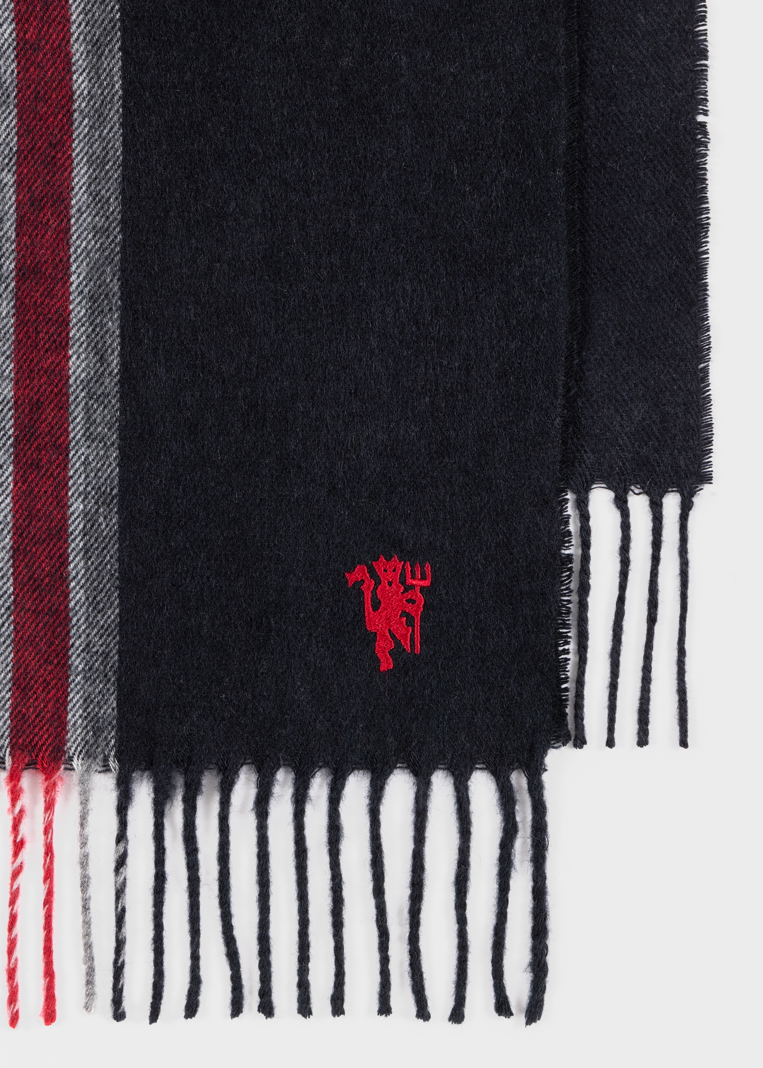 Paul Smith for Manchester United – Black Central Stripe Scarf - 2