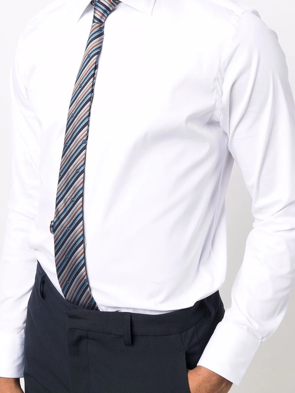 button-down fitted shirt - 5
