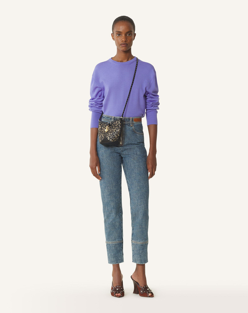 Lanvin BEIGE CATCH BY LANVIN SMALL RAFFIA BUCKET BAG outlook