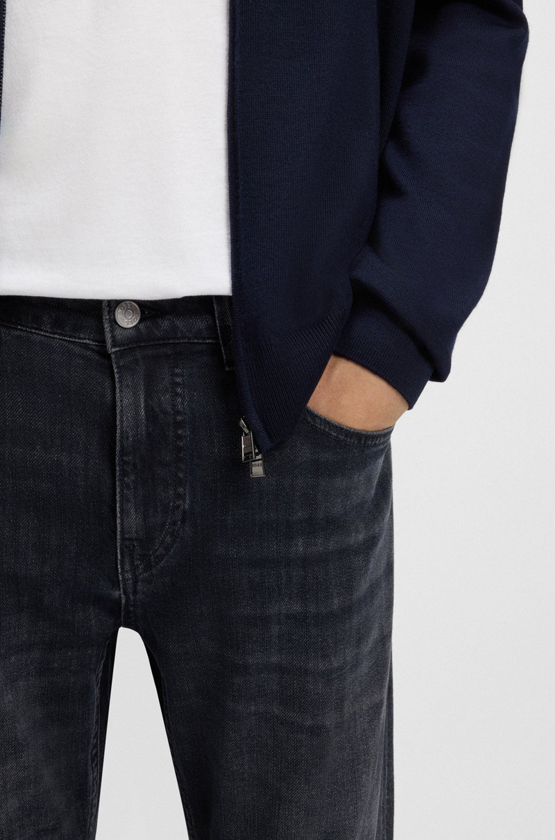DELAWARE SLIM-FIT JEANS IN BLUE MECHANICAL-STRETCH DENIM 5