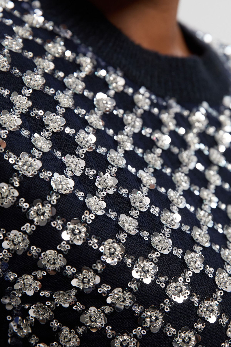 Plus Size Embellished Cosy Knit Tank Top 3