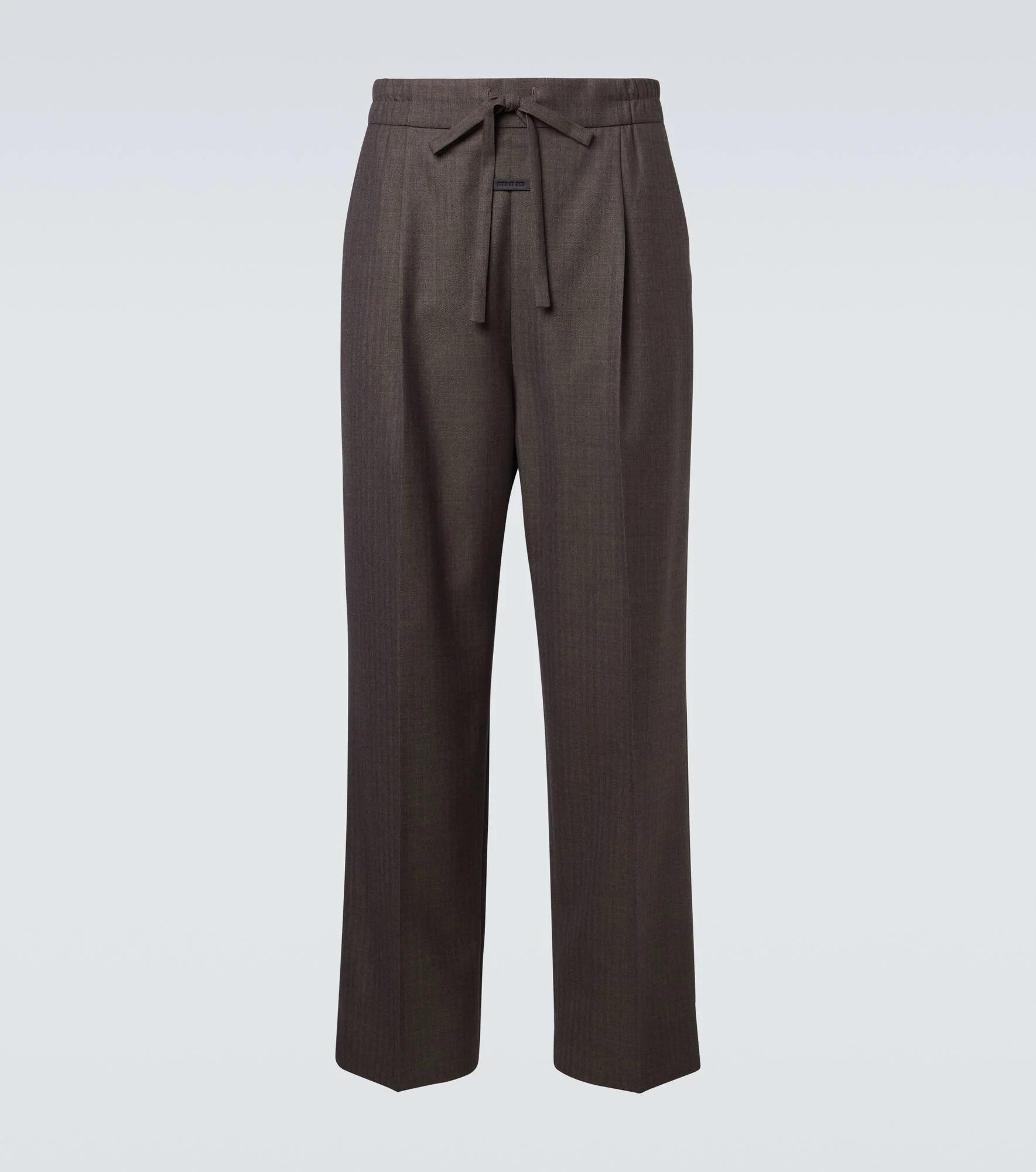 Virgin wool straight pants - 1