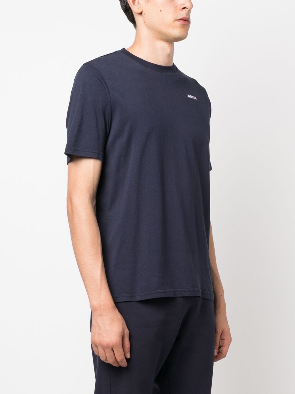 logo-patch crew-neck T-shirt - 3