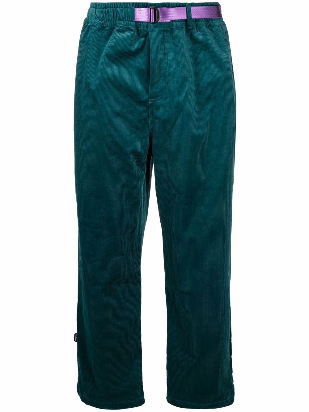 corduroy straight-leg trousers - 1