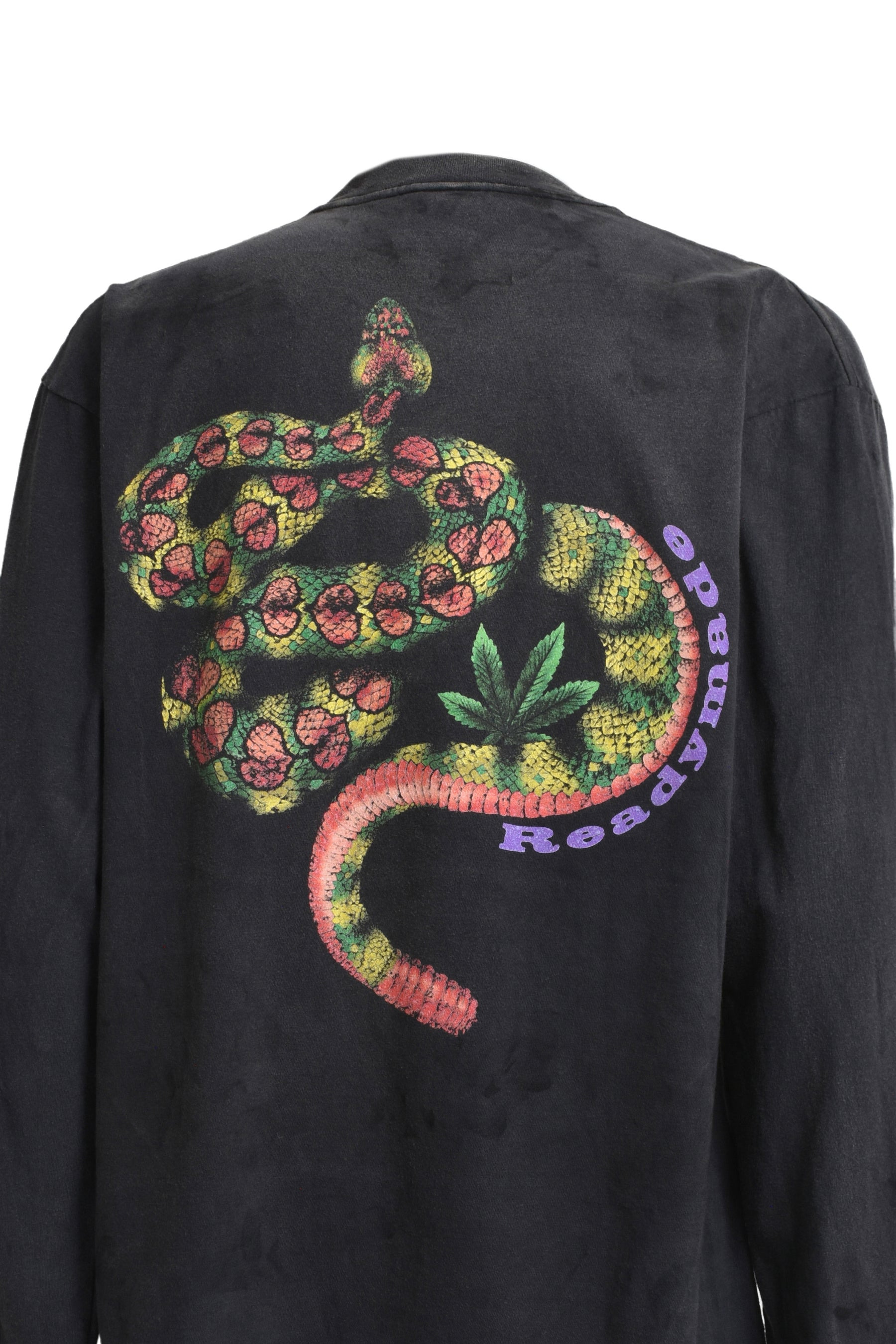 L/S T-SHIRT SNAKE BLK - 9