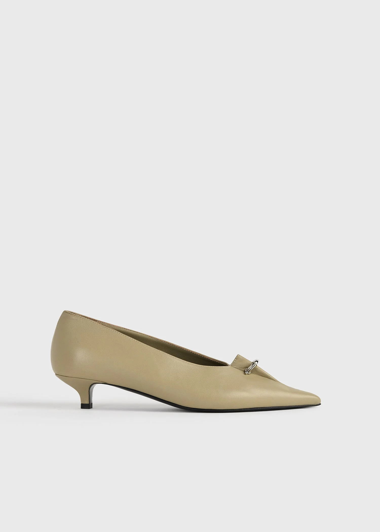 Pierced nappa pumps cashew - 1