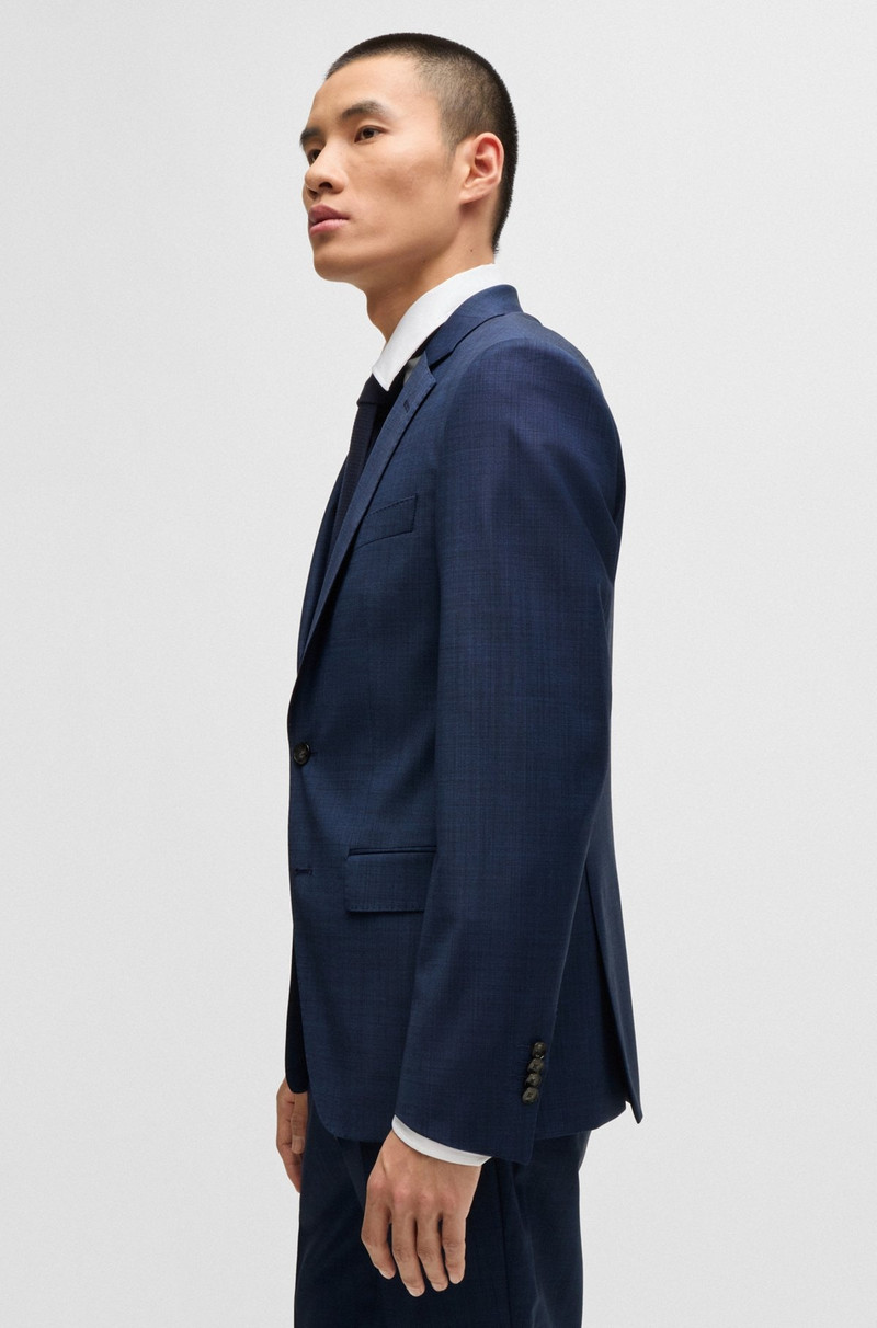 SLIM-FIT SUIT IN MICRO-PATTERNED WOOL 5