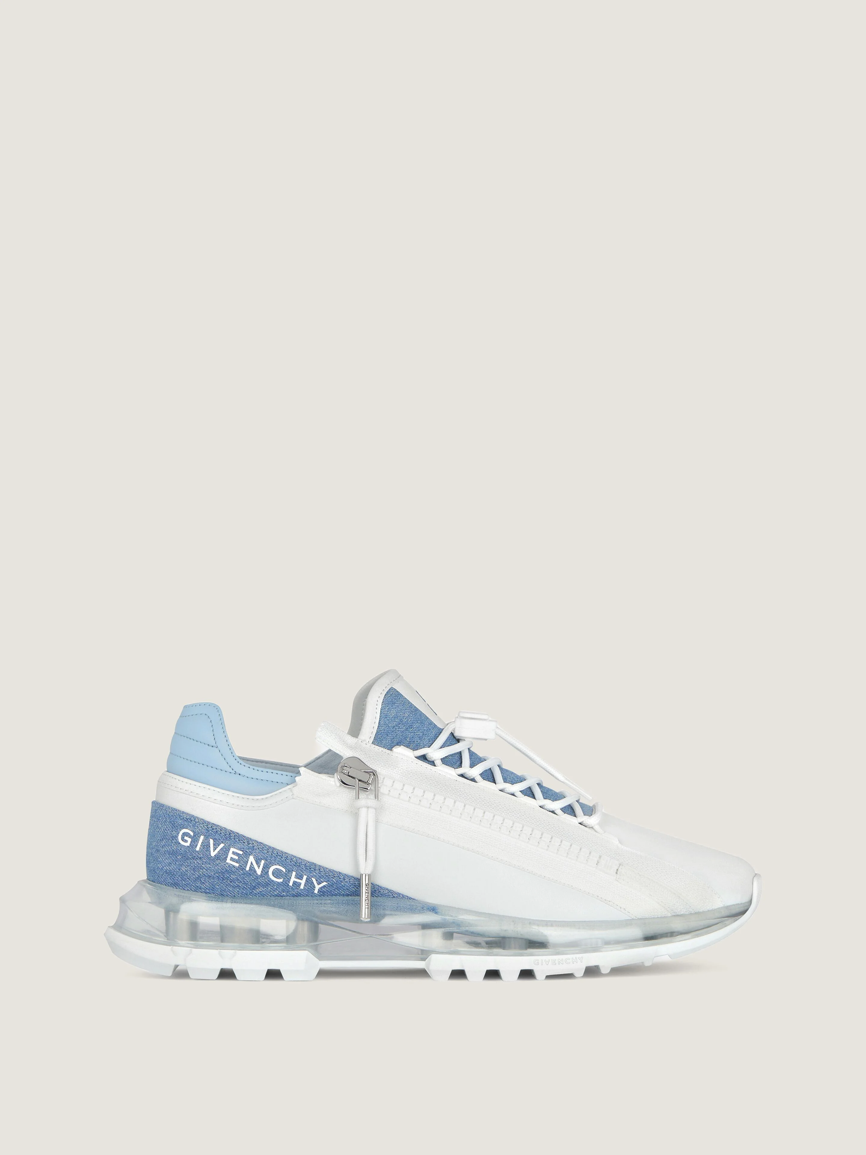 SPECTRE RUNNER SNEAKERS IN SYNTHETIC LEATHER AND DENIM - 1